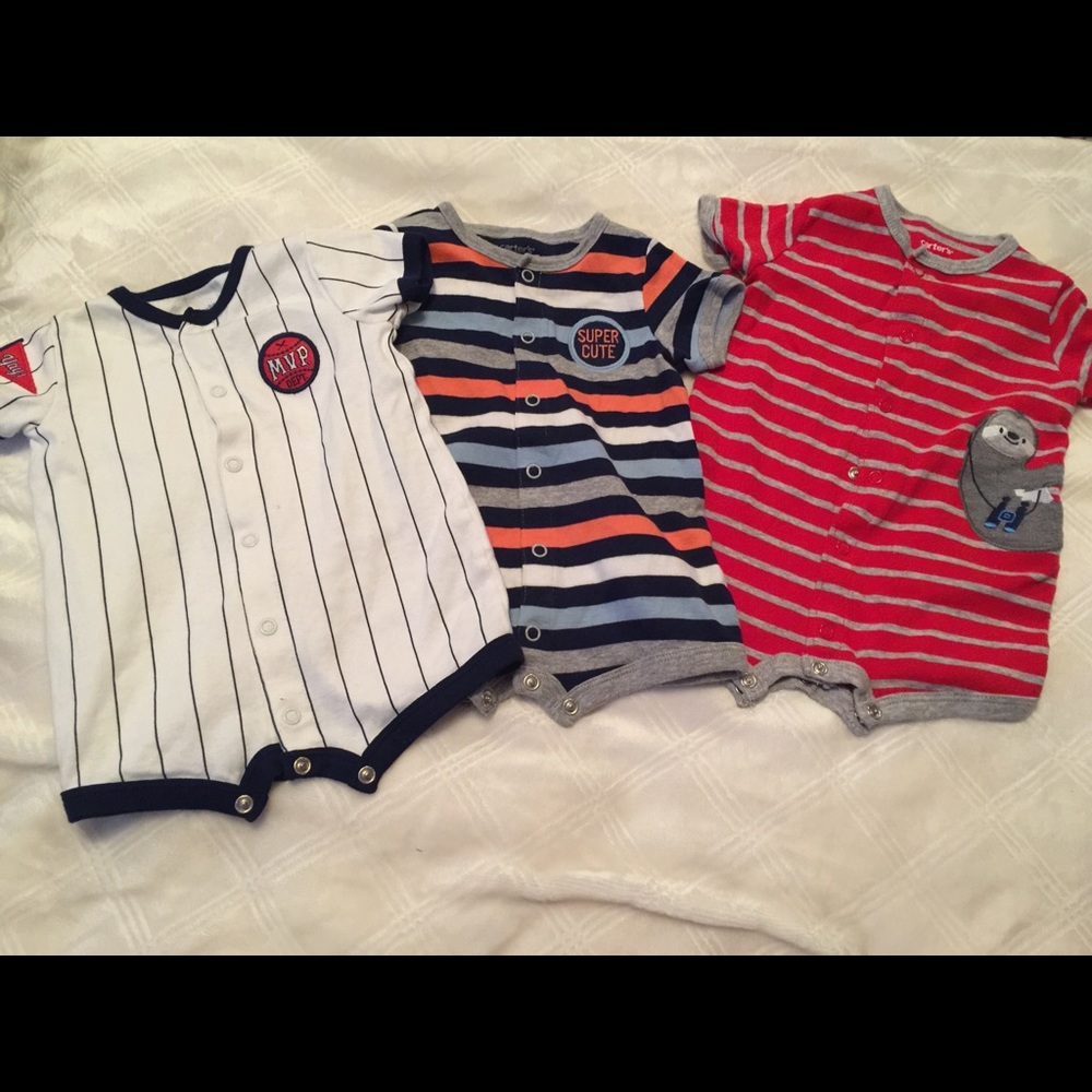 4 Carter’s  boys rompers